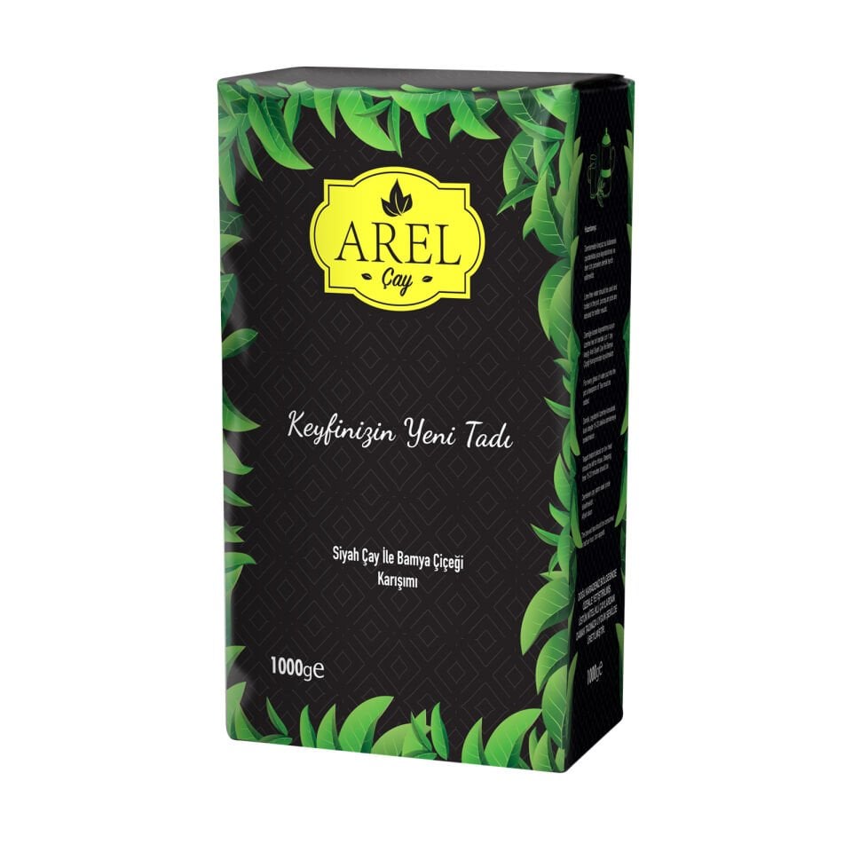 Arel Siyah Çay ile Bamya Çiçeği Karışımı Dökme Çay 1000 Gr